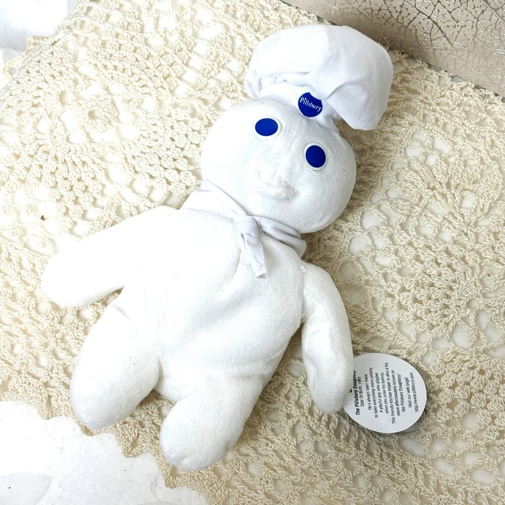 1997 Pillsbury Doughboy Plush Beanie Dakin Beanbag Doll - 8 “ tall – Vintage - Picture 8 of 8